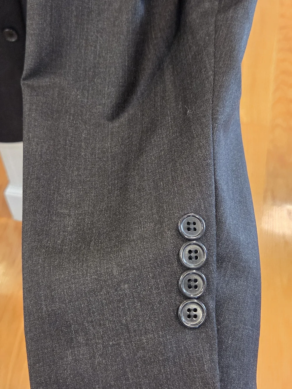 Brooks Brothers Mens Charcoal Gray Two-Button Notch Lapel Suit Jacket Blazer 41R